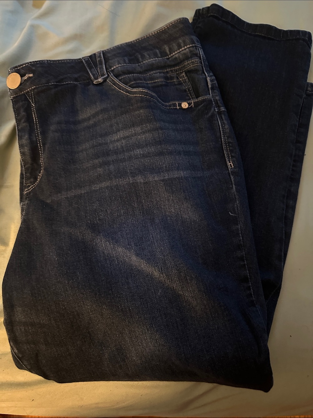 Democracy Women's Dark Blue Straight Leg Jeans